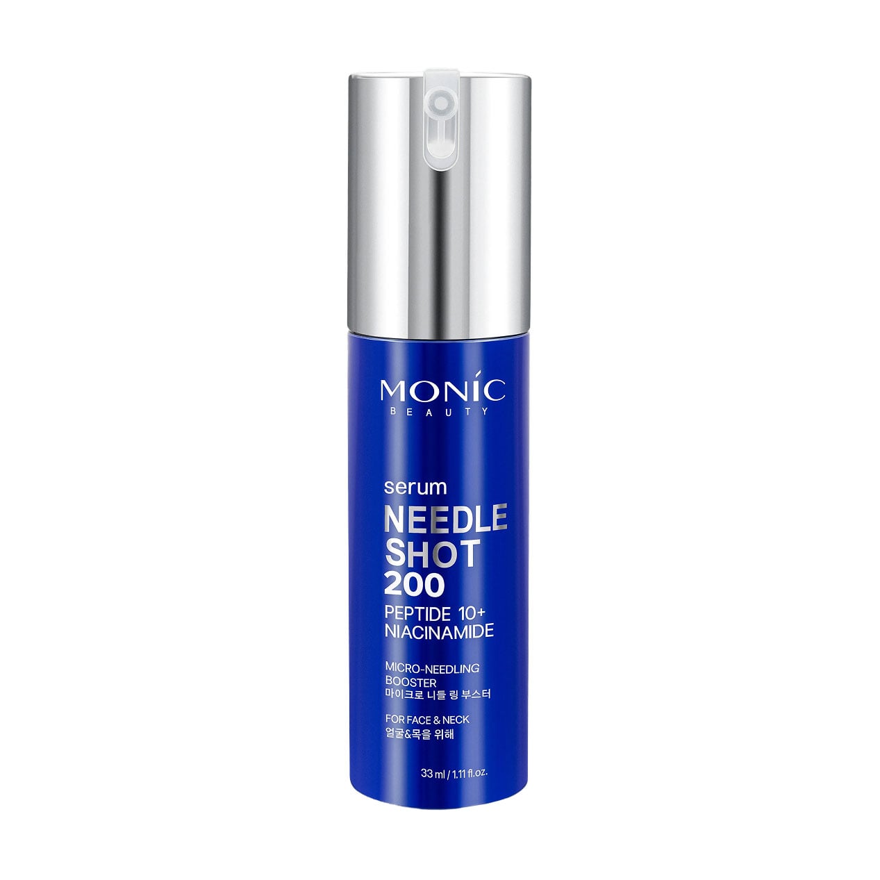 Сироватка для обличчя та шиї Monic Beauty Needle Shot 200 Serum з мікроголками, пептидами та ніацинамідом, 33 мл